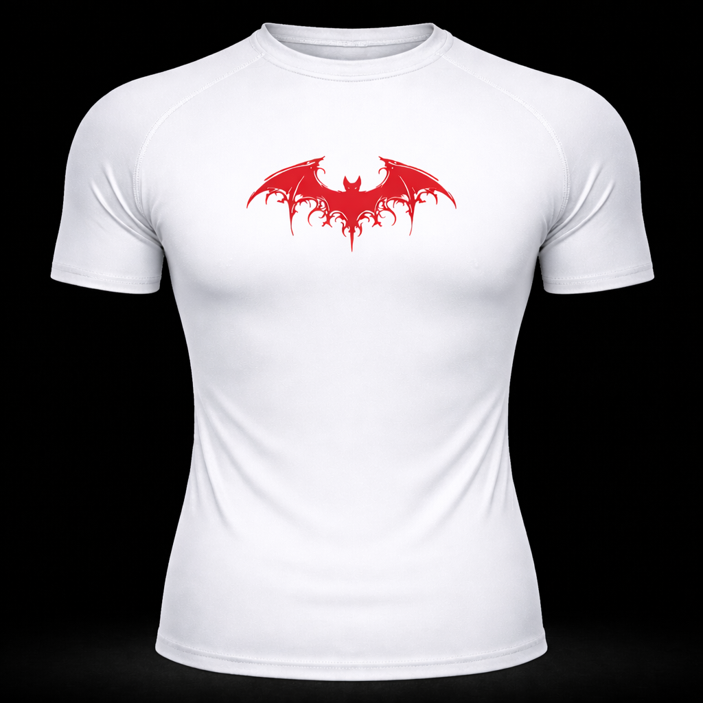 Red Bat Compression Shirt – Athletic Fit | MAZENTIH