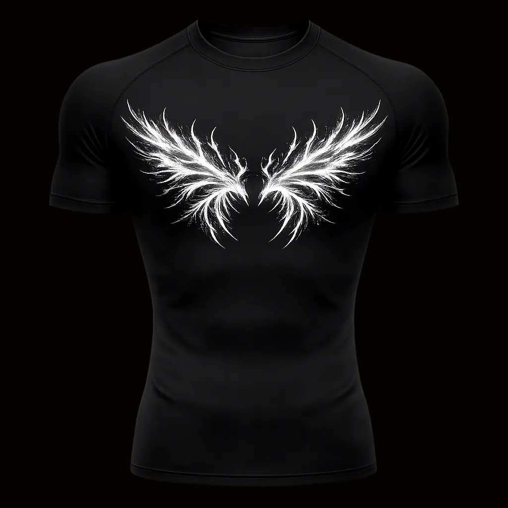 Energy Wings Compression Shirt – Athletic Fit | MAZENTIH
