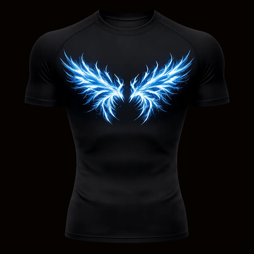 Energy Wings Compression Shirt – Athletic Fit | MAZENTIH