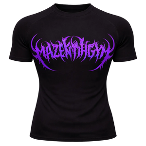 Purple Scribble Compression – Athletic Fit | MAZENTIH