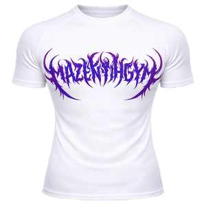 Purple Scribble Compression – Athletic Fit | MAZENTIH