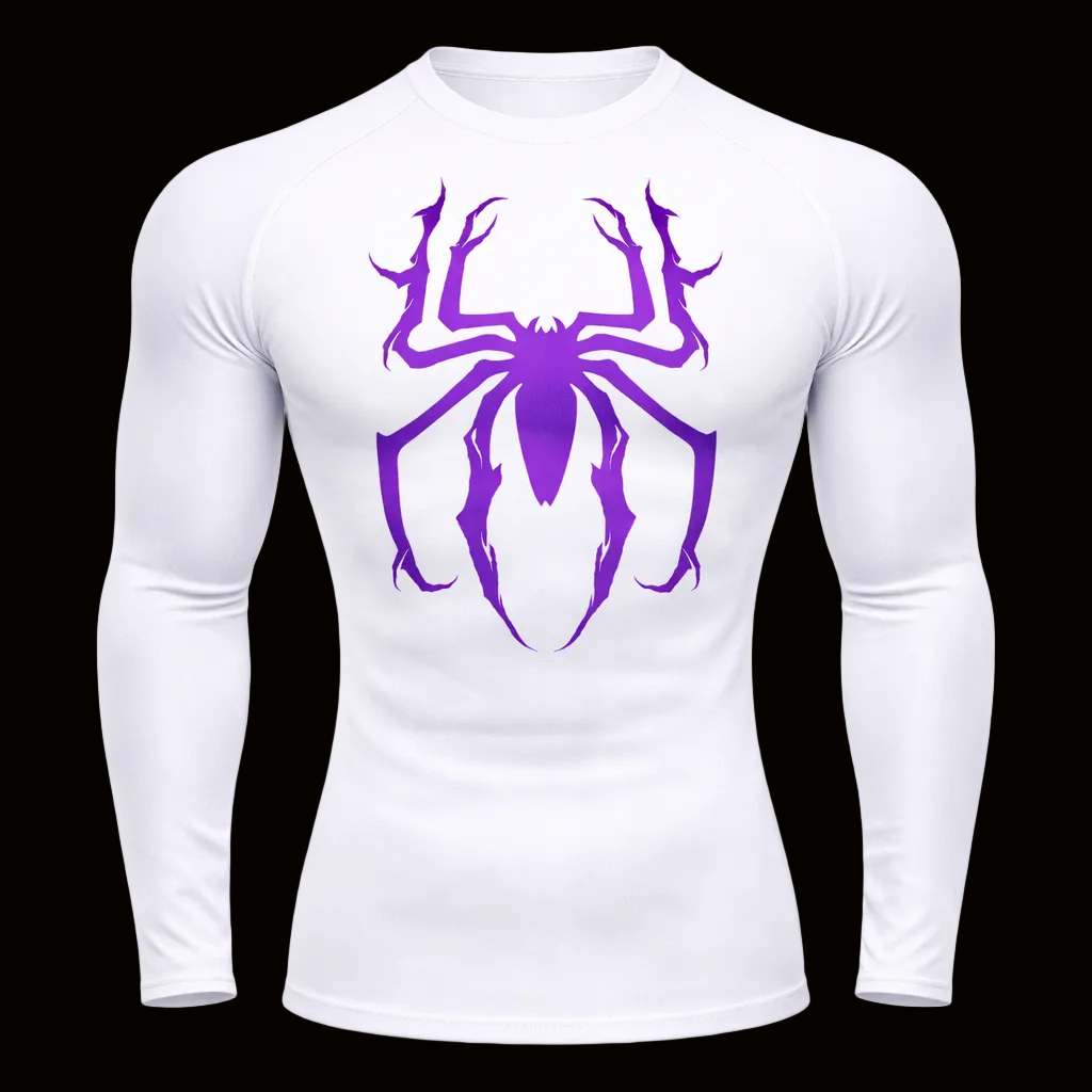 Purple Spider Gym Compression – Athletic Fit | MAZENTIH