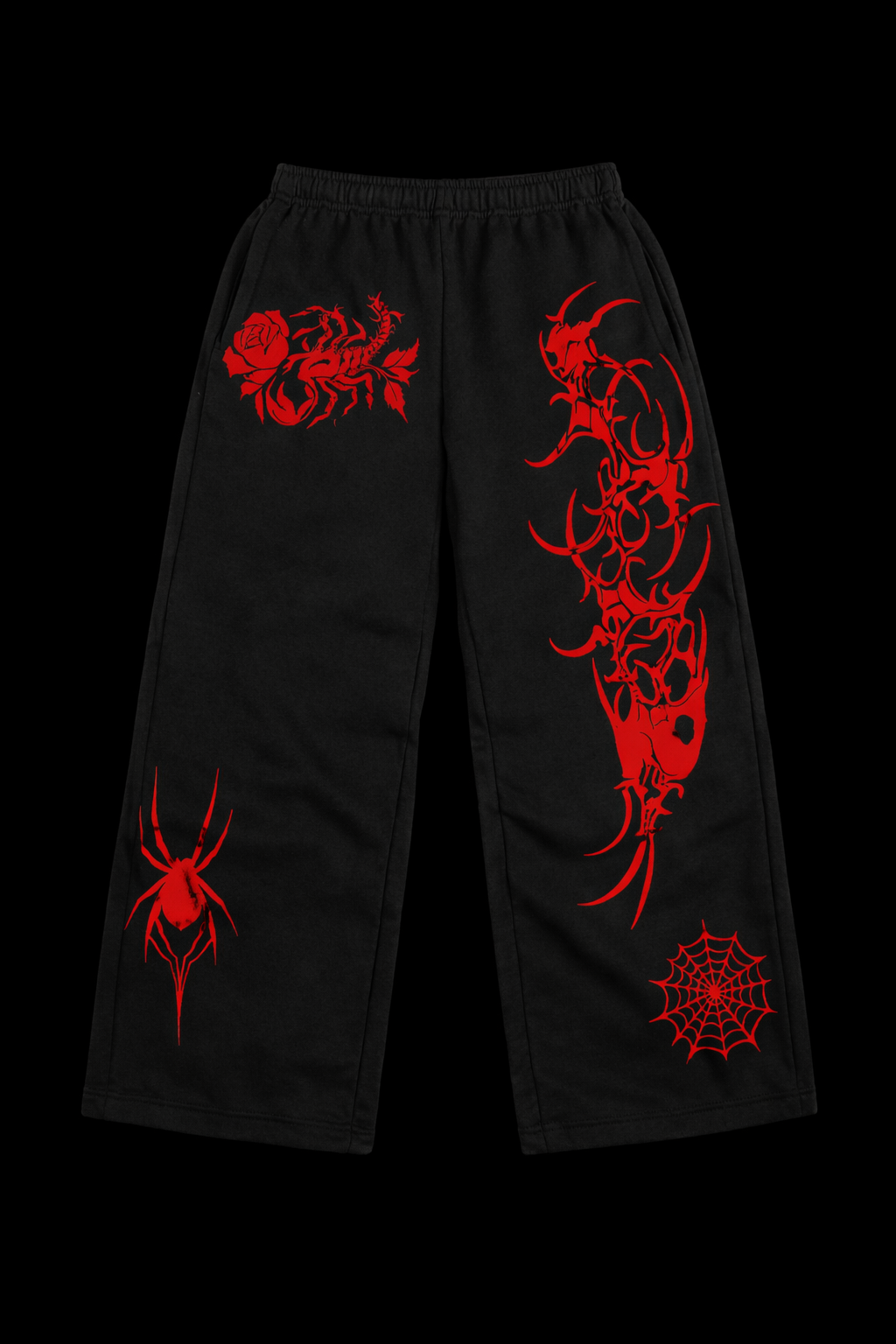 Crimson Spider Strike Baggy – Gym Pants |MAZENTIH