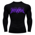 Purple Chaos Compression – Athletic Fit | MAZENTIH