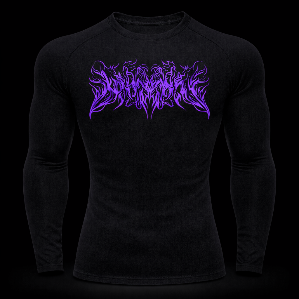 Purple Chaos Compression – Athletic Fit | MAZENTIH
