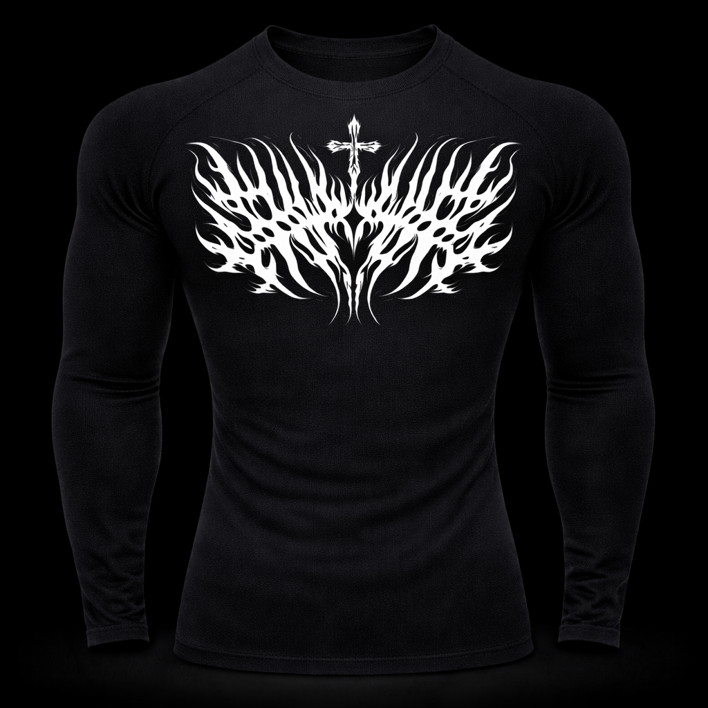 Black Ritual Compression – Dark Athletic Fit | MAZENTIH