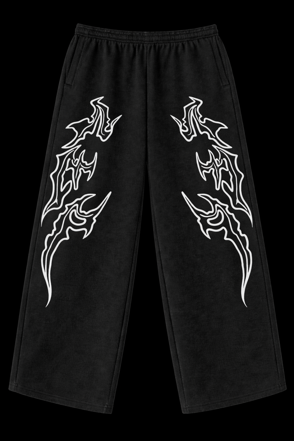 Black Flame Baggy – Gym Pants |MAZENTIH
