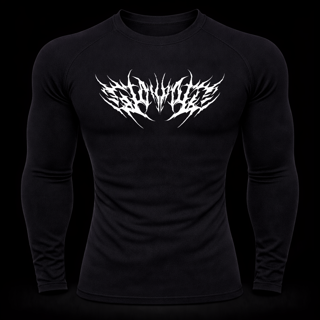 Spine Metal Gym Compression – Dark Athletic Fit | MAZENTIH