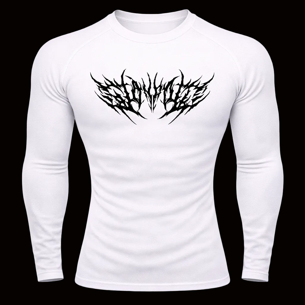 Spine Metal Gym Compression – Dark Athletic Fit | MAZENTIH