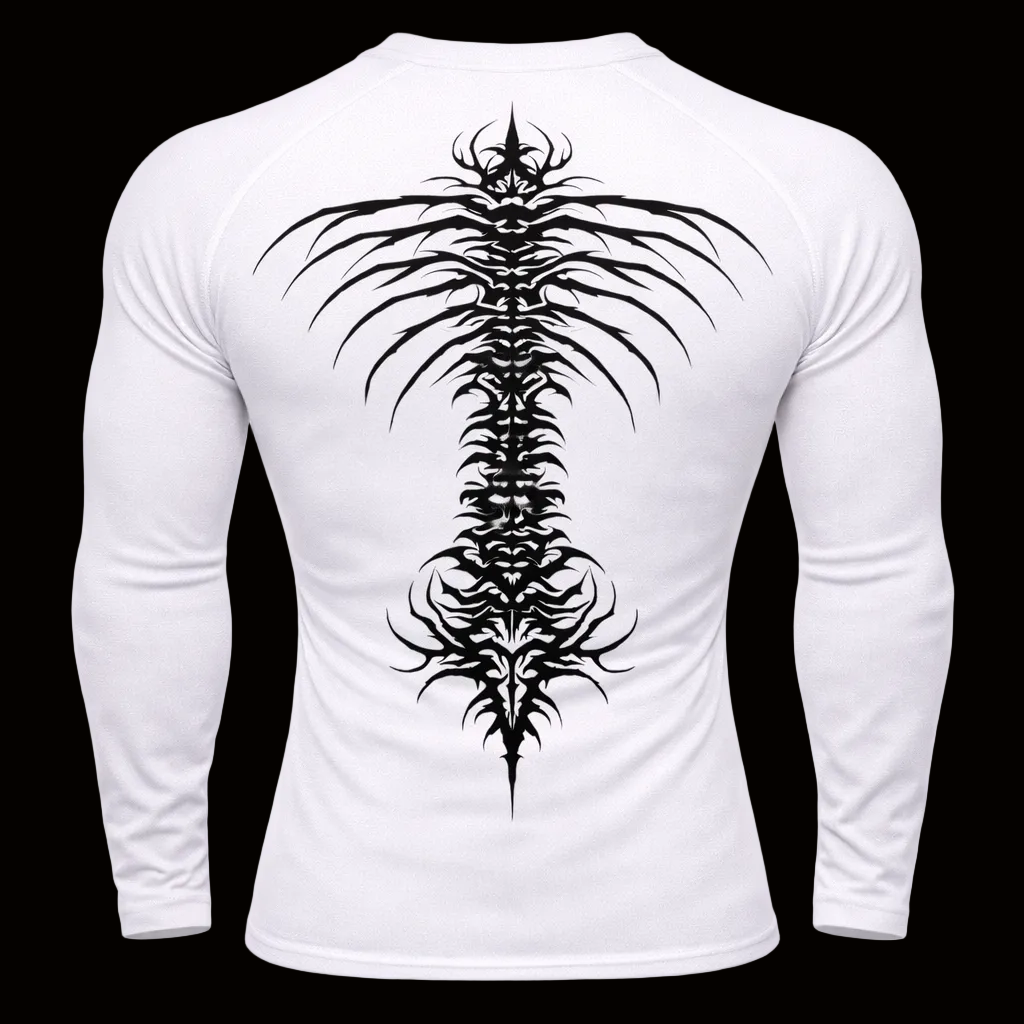 Spine Metal Gym Compression – Dark Athletic Fit | MAZENTIH