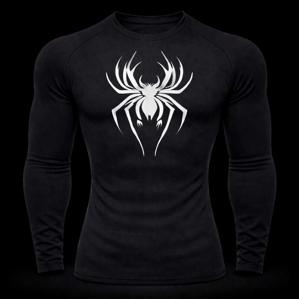 Predator Spider Gym Compression – Dark Athletic Fit | MAZENTIH