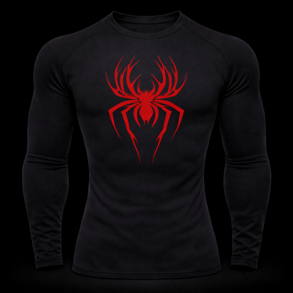 Predator Spider Gym Compression – Dark Athletic Fit | MAZENTIH