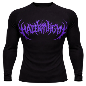 Purple Scribble Compression – Athletic Fit | MAZENTIH