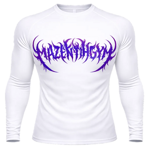 Purple Scribble Compression – Athletic Fit | MAZENTIH