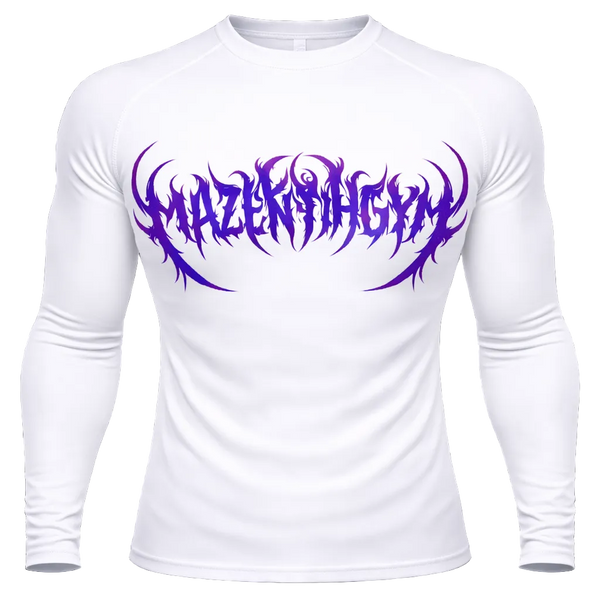 Purple Scribble Compression – Athletic Fit | MAZENTIH