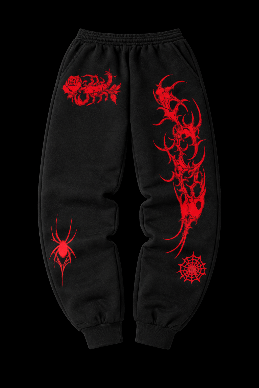 Crimson Spider Strike Gym Jogger Pants | MAZENTIH