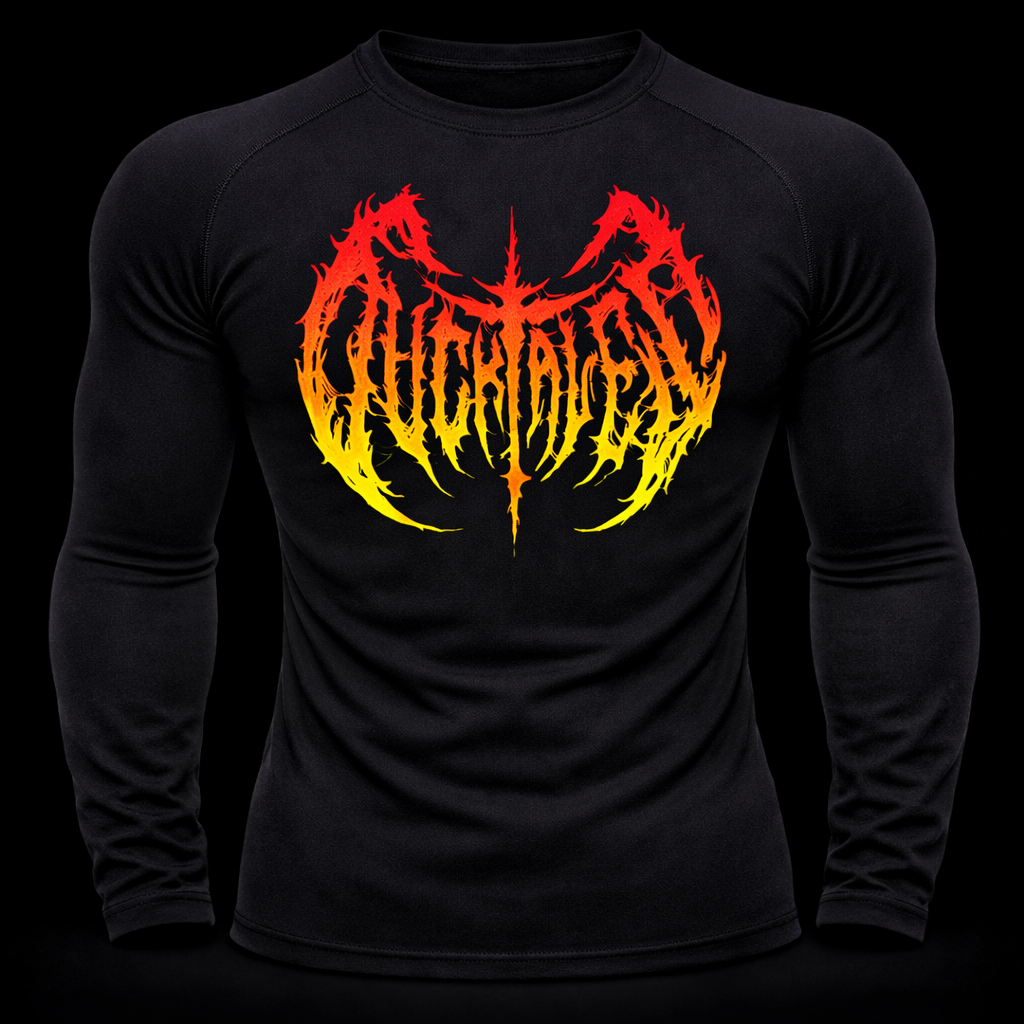 flame Inferno Rage Compression – Dark Athletic Fit | MAZENTIH
