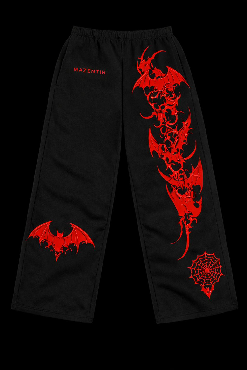 Crimson Strike Baggy – Gym Pants |MAZENTIH