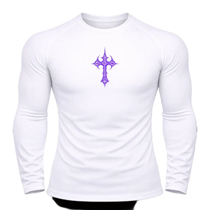 Cursed Sigil Compression Shirt – Athletic Fit | MAZENTIH