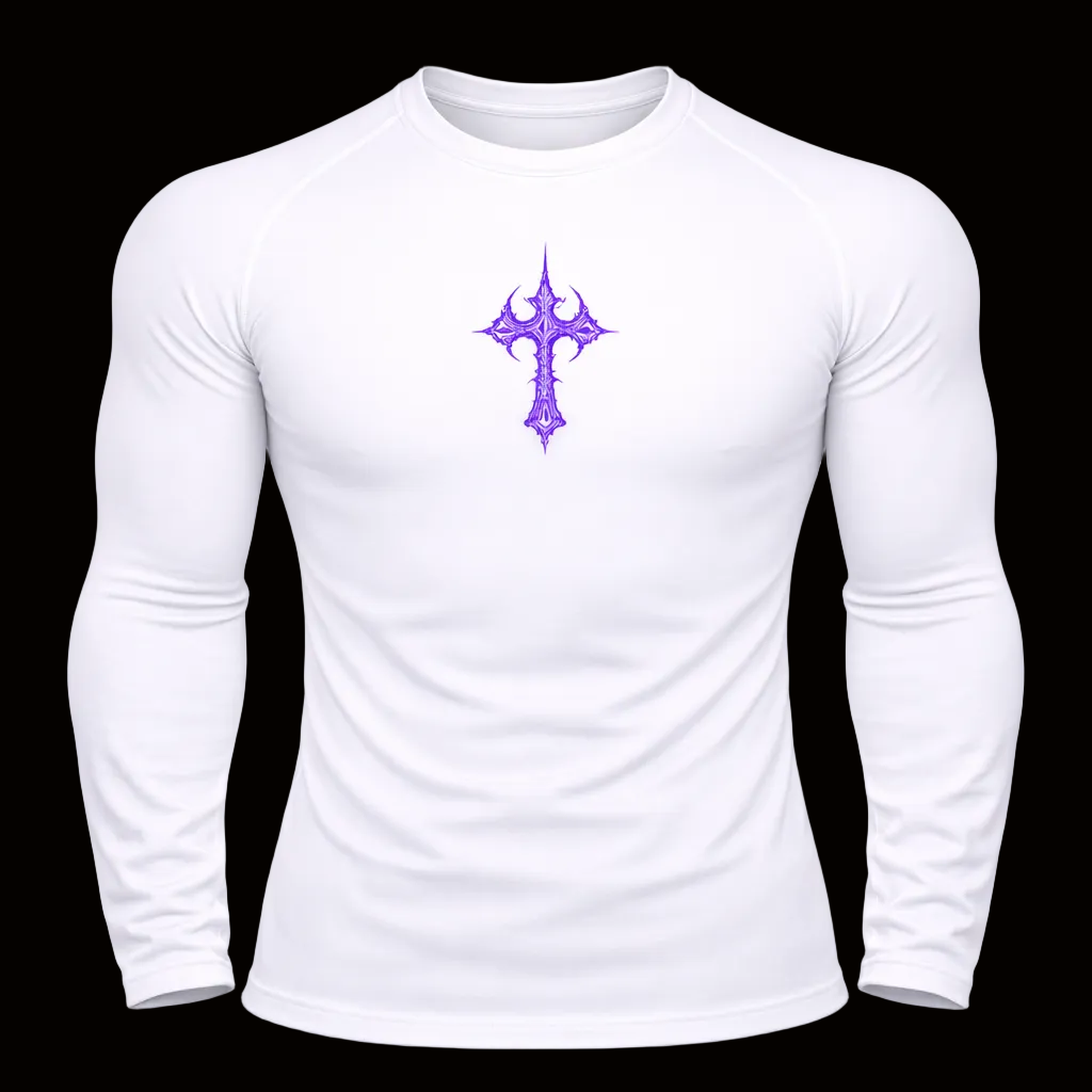 Cursed Sigil Compression Shirt – Athletic Fit | MAZENTIH