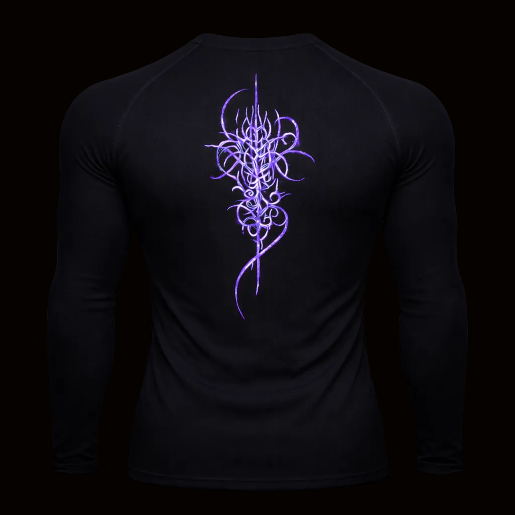 Cursed Sigil Compression Shirt – Athletic Fit | MAZENTIH