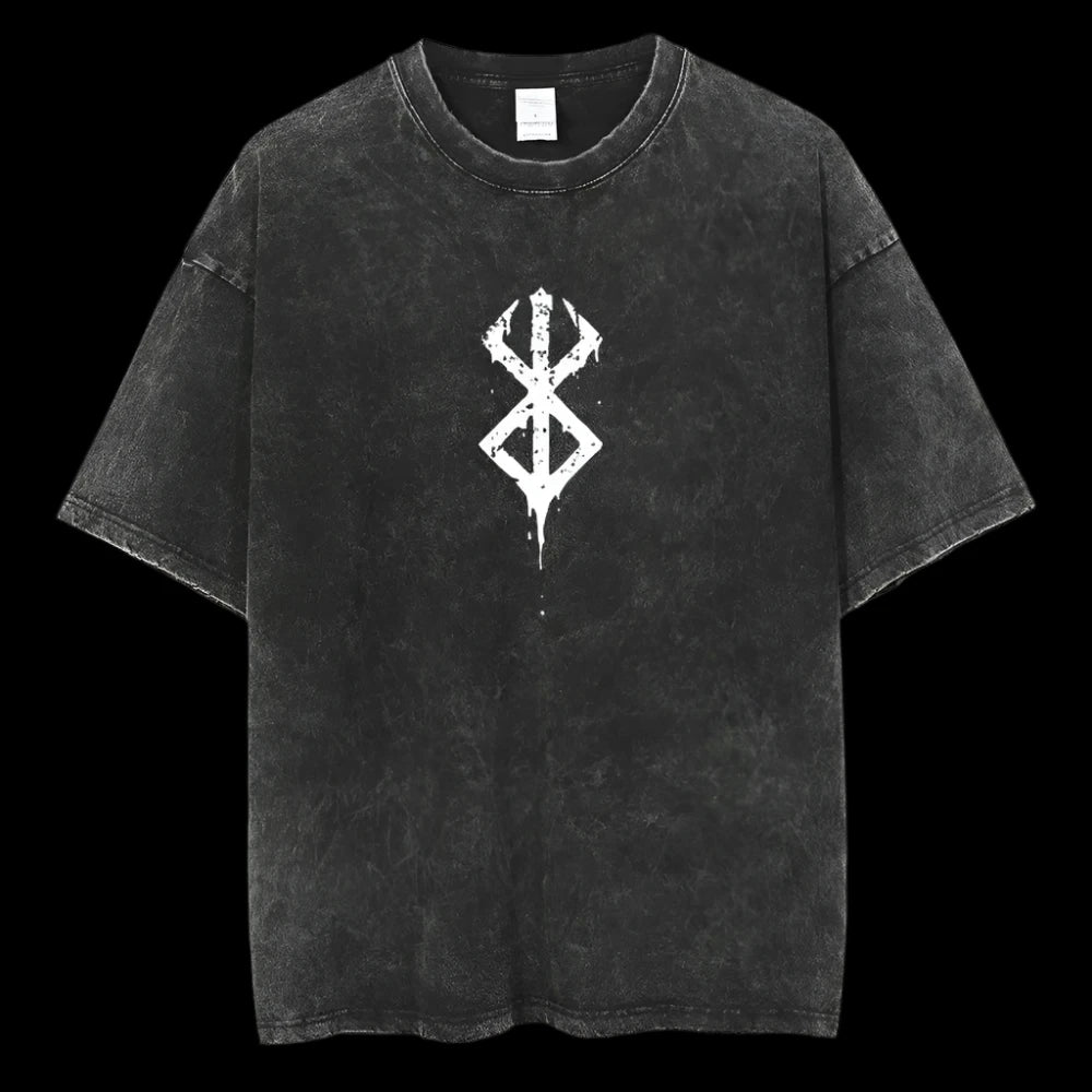 Marked Warrior Oversized T-Shirt – Tribal Symbol Gymwear