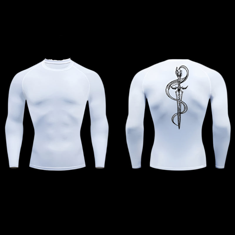 Serpent Blade Compression Shirt – Long Sleeve Gymwear