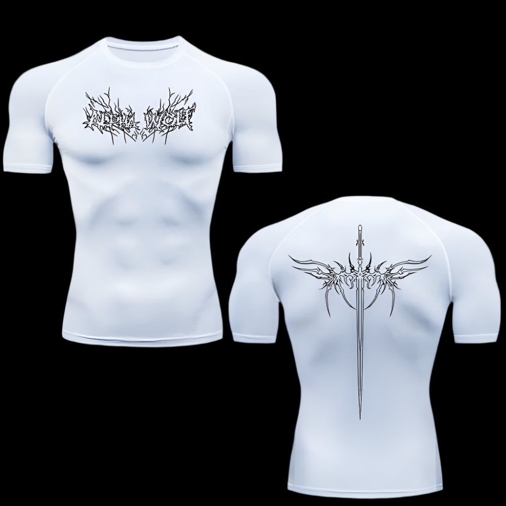 Inferno Script Compression Tee - Short Sleeve