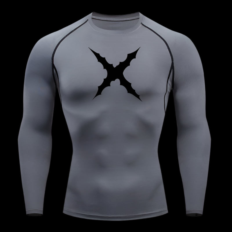 Cross Scar Compression Shirt – Long Sleeve