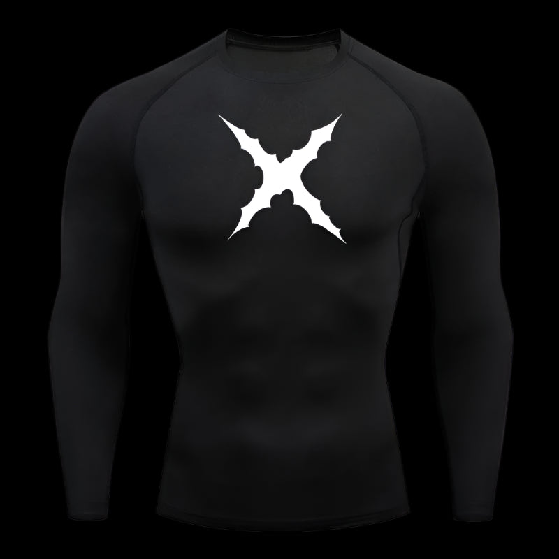 Cross Scar Compression Shirt – Long Sleeve