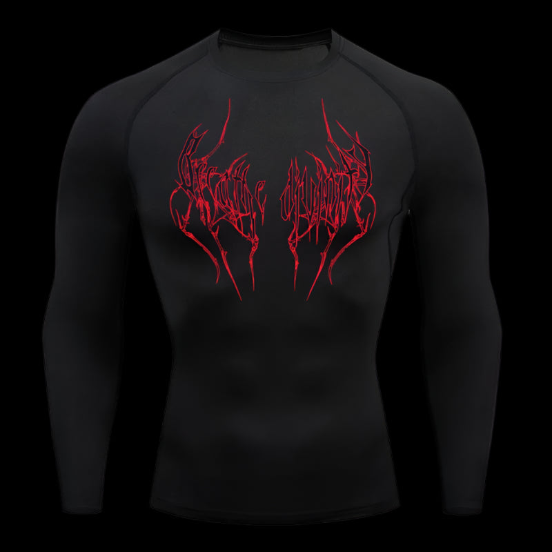 Bloodscript Compression Shirt – Long Sleeve Performance Top