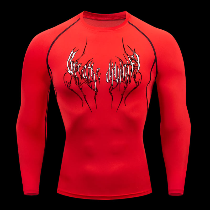 Bloodscript Compression Shirt – Long Sleeve Performance Top