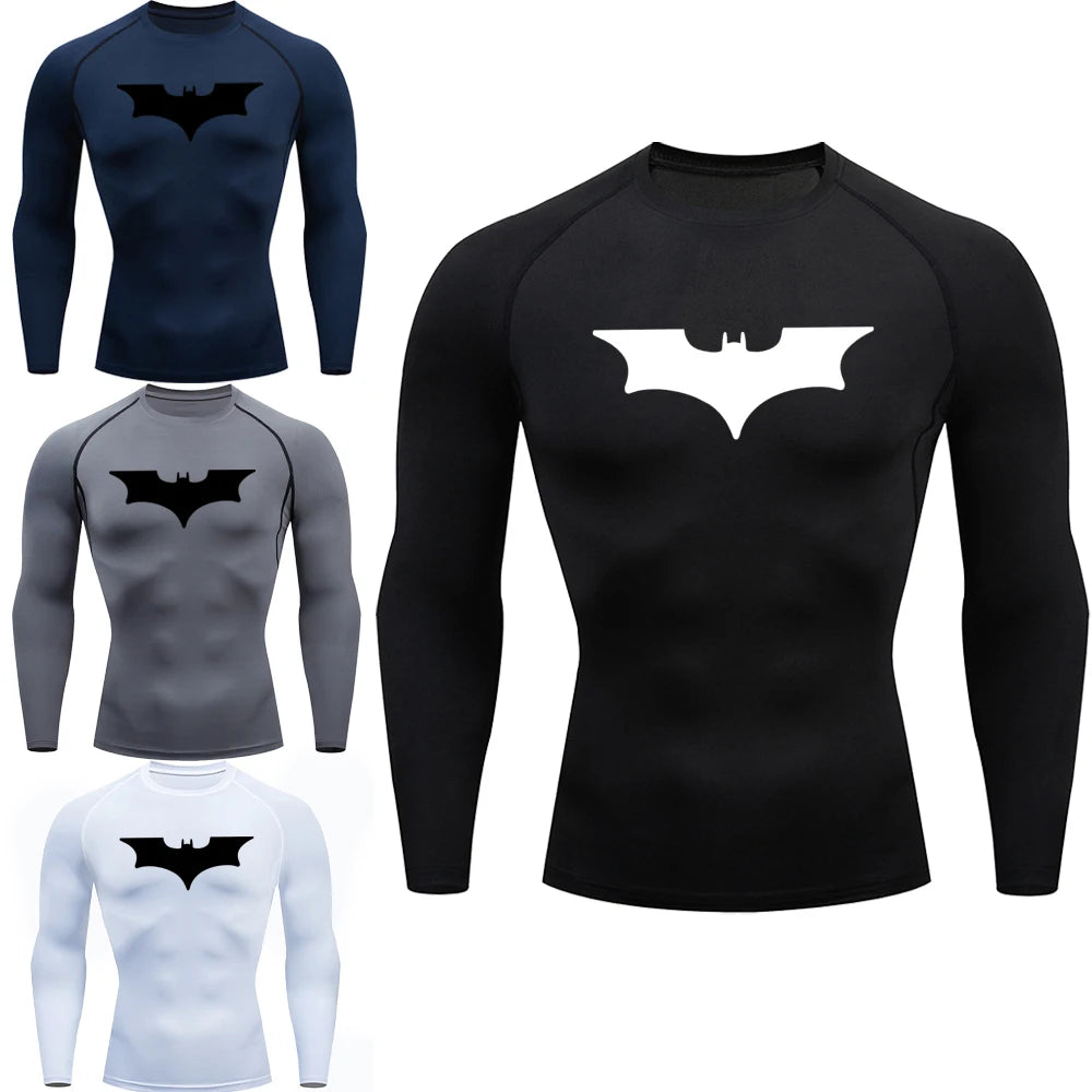 Batman Compression T-shirt Long Sleeves