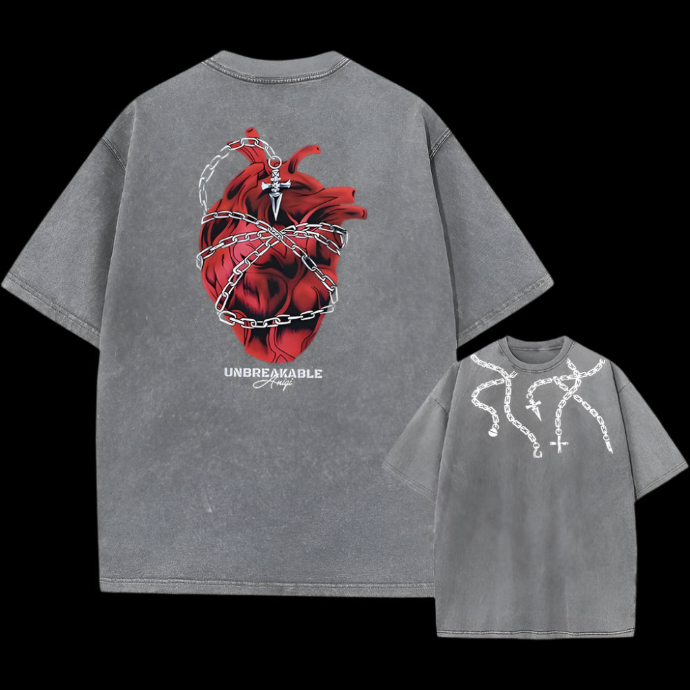 Unbreakable Spirit Tee – Oversize Vintage Gym Style