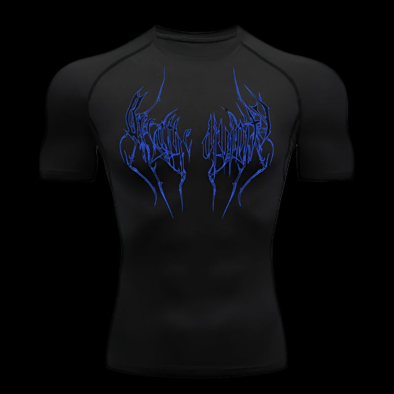 Bloodscript Compression Shirt – Dark Lettering