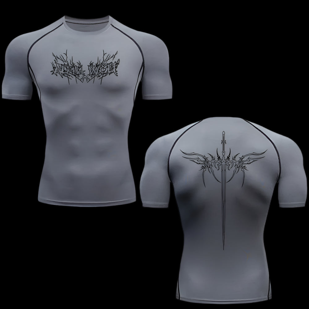 Inferno Script Compression Tee - Short Sleeve