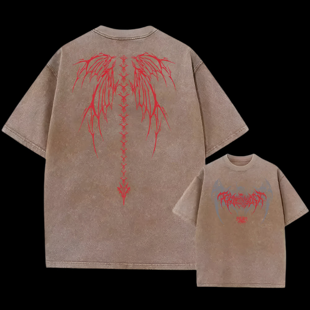 Y2K Skeleton Washed T-Shirt