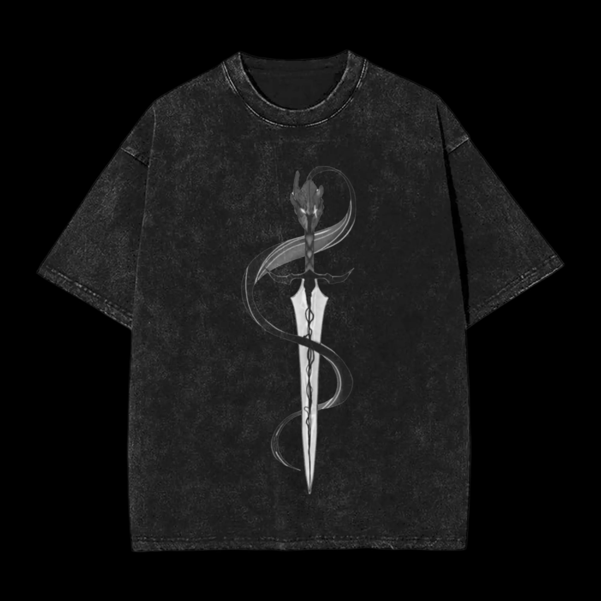 Oversized Shadow Slayer Tee – Dark Vintage Style