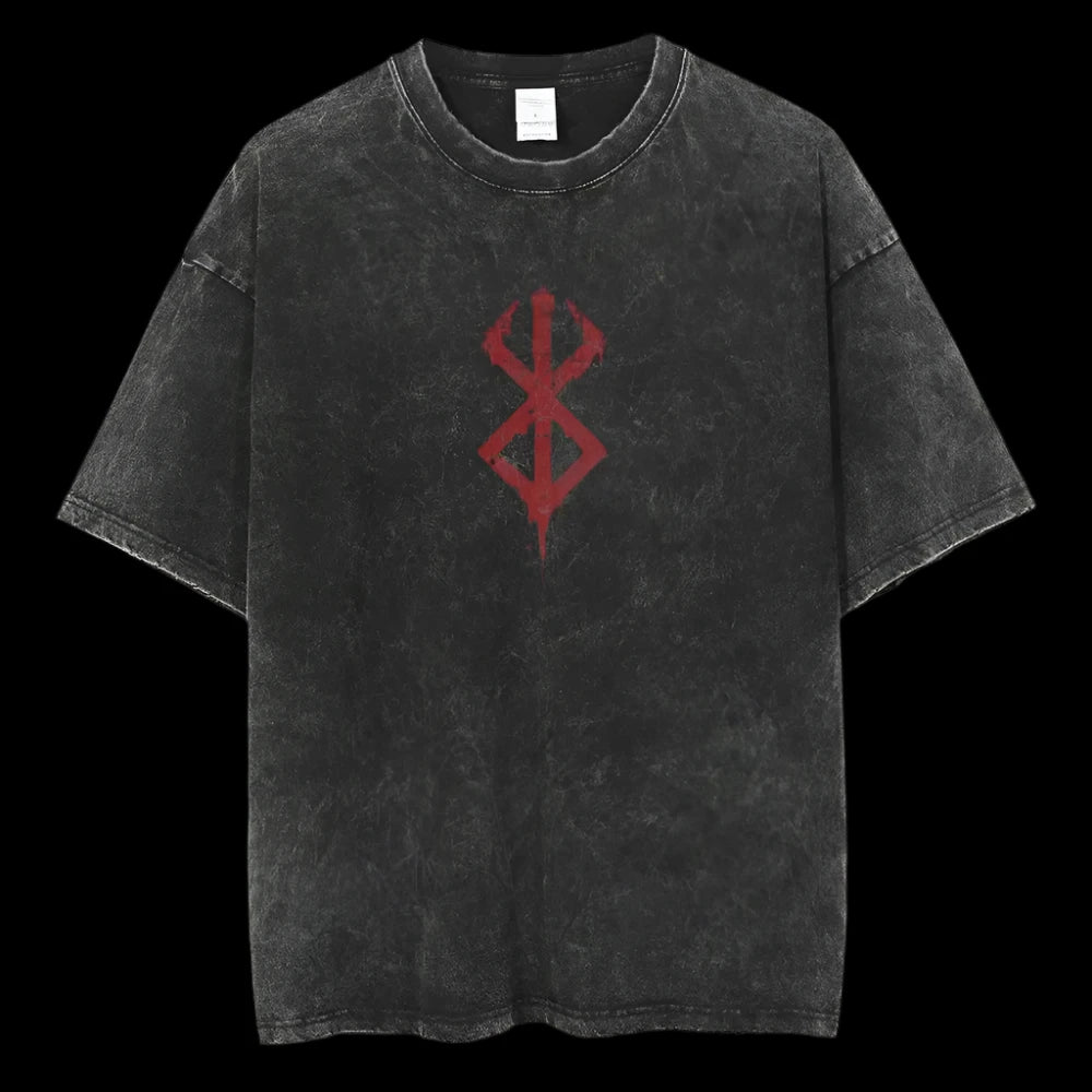 Marked Warrior Oversized T-Shirt – Tribal Symbol Gymwear