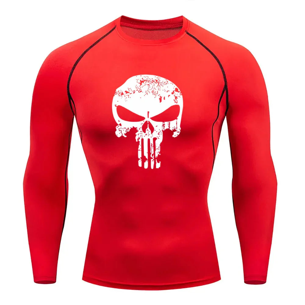 The Punisher Compression T-Shirt Long-Sleeves