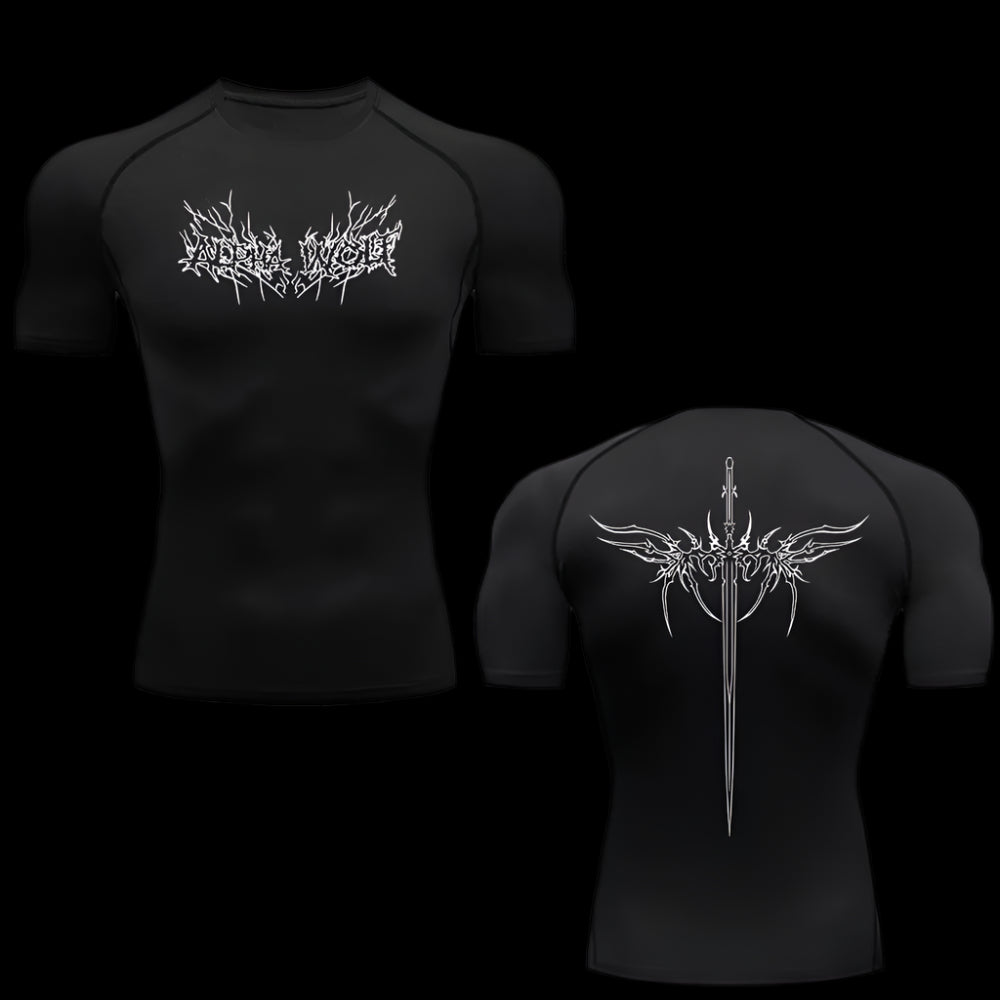 Inferno Script Compression Tee - Short Sleeve