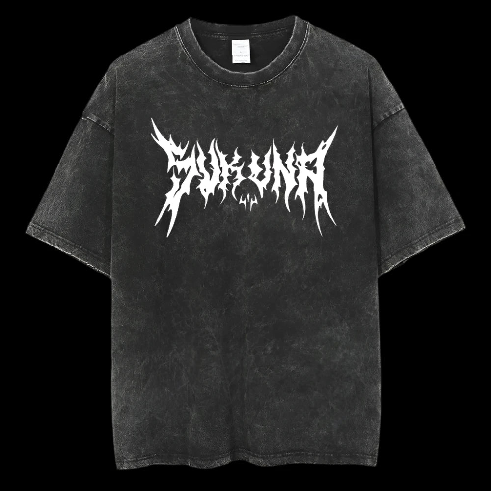 Shadow Diamond Oversized T-Shirt – Gothic Skull Streetwear