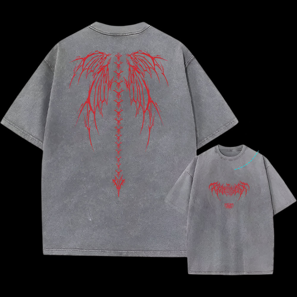 Y2K Skeleton Washed T-Shirt