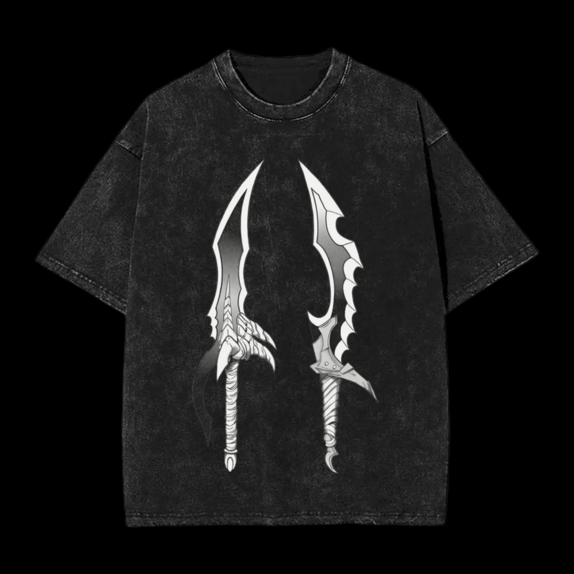 Oversized Shadow Slayer Tee – Dark Vintage Style