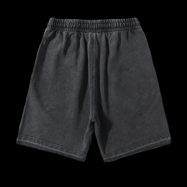 Black shorts on a white background