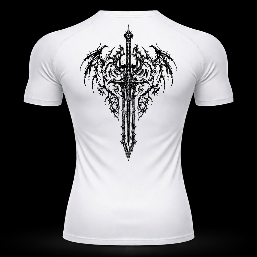 Crimson Blade Compression Shirt – Athletic Fit | MAZENTIH