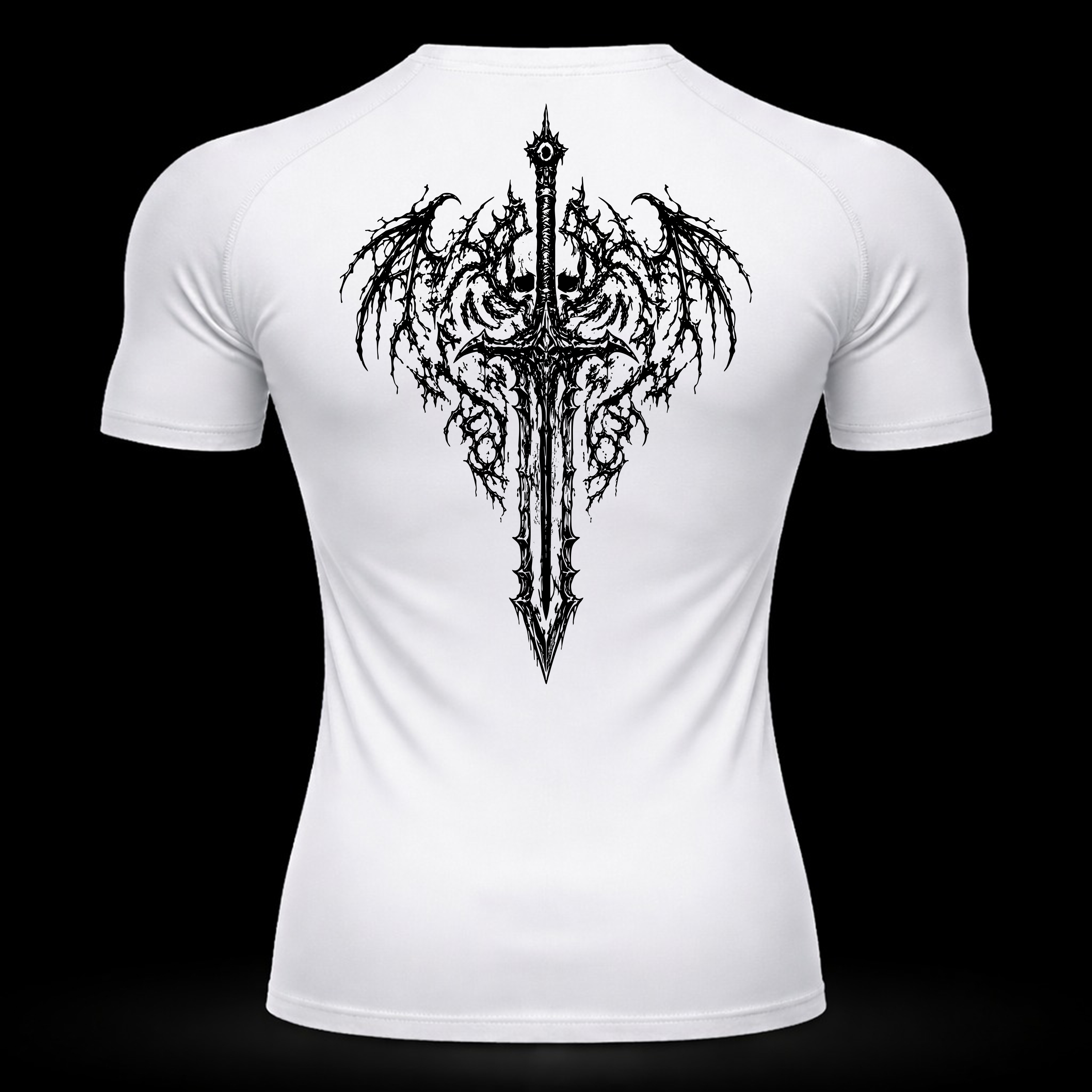 Crimson Blade Compression Shirt – Athletic Fit | MAZENTIH