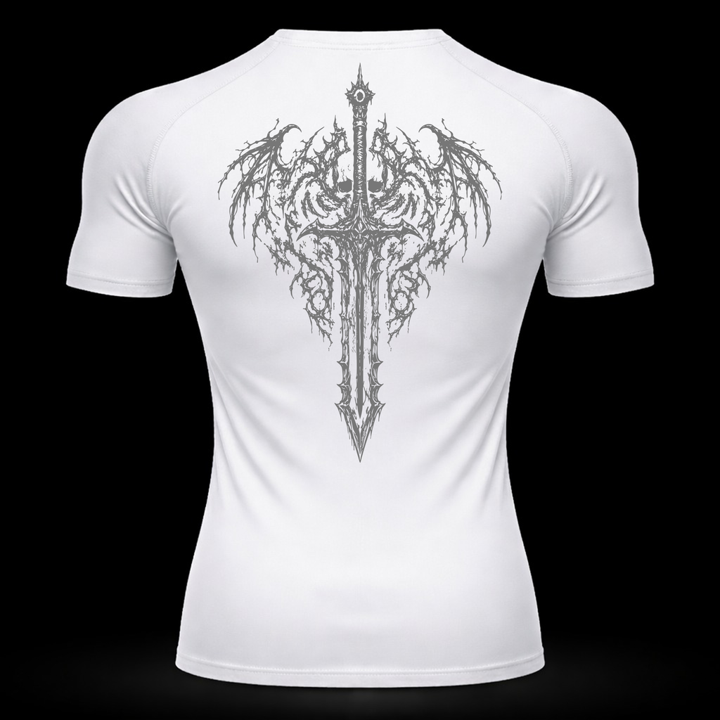 Crimson Blade Compression Shirt – Athletic Fit | MAZENTIH