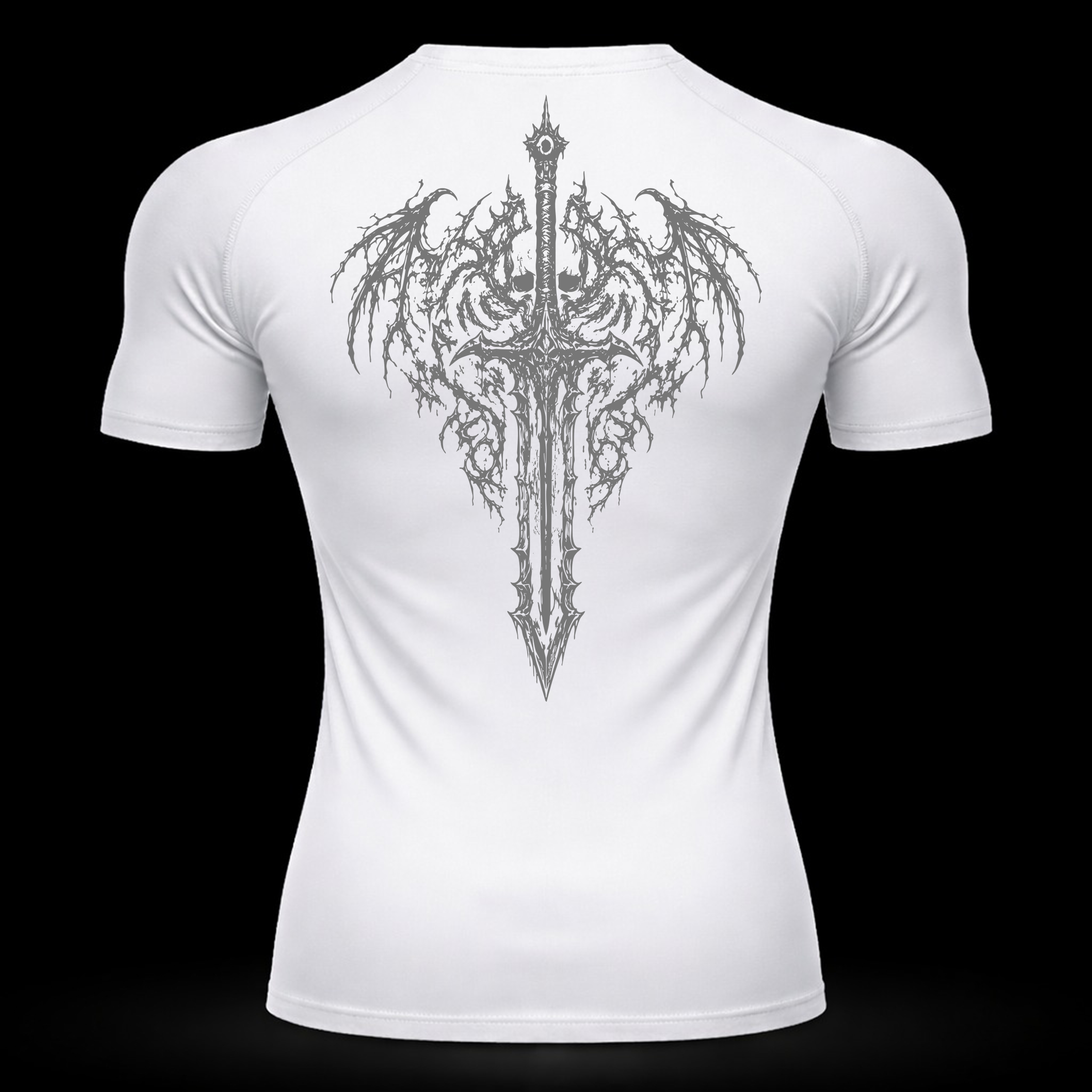 Crimson Blade Compression Shirt – Athletic Fit | MAZENTIH