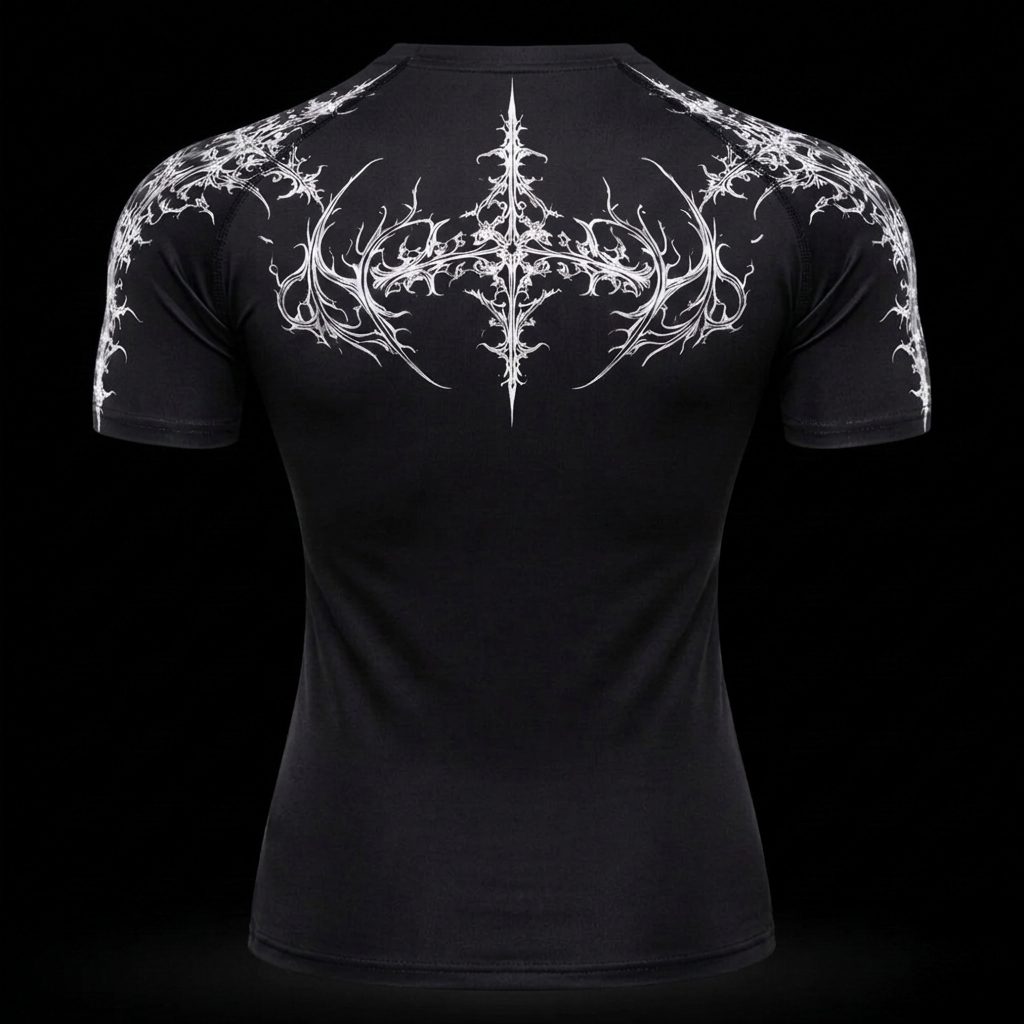 Dark Sigil Compression Shirt Athletic Fit | MAZENTIH